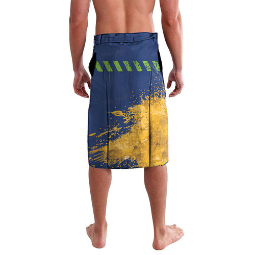 Personalised Parramatta Eels Rugby Lavalava Eel Mascot - Sporty Splash Art Style