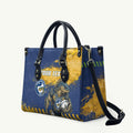 Personalised Parramatta Eels Rugby Leather Bag Eel Mascot - Sporty Splash Art Style