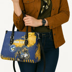 Personalised Parramatta Eels Rugby Leather Bag Eel Mascot - Sporty Splash Art Style