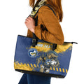 Personalised Parramatta Eels Rugby Leather Tote Bag Eel Mascot - Sporty Splash Art Style