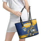 Personalised Parramatta Eels Rugby Leather Tote Bag Eel Mascot - Sporty Splash Art Style