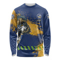 Personalised Parramatta Eels Rugby Long Sleeve Shirt Eel Mascot - Sporty Splash Art Style
