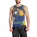 Personalised Parramatta Eels Rugby Men Tank Top Eel Mascot - Sporty Splash Art Style