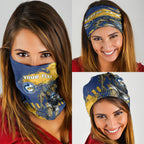 Personalised Parramatta Eels Rugby Neck Gaiter Eel Mascot - Sporty Splash Art Style