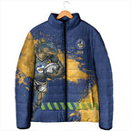 Personalised Parramatta Eels Rugby Padded Jacket Eel Mascot - Sporty Splash Art Style