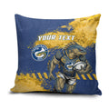 Personalised Parramatta Eels Rugby Pillow Cover Eel Mascot - Sporty Splash Art Style