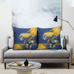 Personalised Parramatta Eels Rugby Pillow Cover Eel Mascot - Sporty Splash Art Style