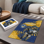Personalised Parramatta Eels Rugby Puzzle Eel Mascot - Sporty Splash Art Style