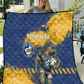 Personalised Parramatta Eels Rugby Quilt Eel Mascot - Sporty Splash Art Style