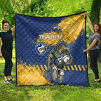 Personalised Parramatta Eels Rugby Quilt Eel Mascot - Sporty Splash Art Style
