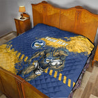 Personalised Parramatta Eels Rugby Quilt Eel Mascot - Sporty Splash Art Style