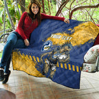 Personalised Parramatta Eels Rugby Quilt Eel Mascot - Sporty Splash Art Style