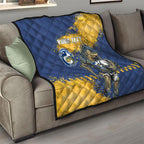 Personalised Parramatta Eels Rugby Quilt Eel Mascot - Sporty Splash Art Style