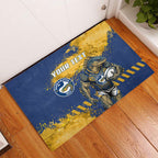 Personalised Parramatta Eels Rugby Rubber Doormat Eel Mascot - Sporty Splash Art Style
