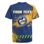 Personalised Parramatta Eels Rugby Rugby Jersey Eel Mascot - Sporty Splash Art Style