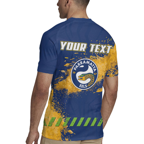 Personalised Parramatta Eels Rugby Rugby Jersey Eel Mascot - Sporty Splash Art Style