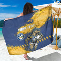Personalised Parramatta Eels Rugby Sarong Eel Mascot - Sporty Splash Art Style