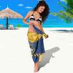 Personalised Parramatta Eels Rugby Sarong Eel Mascot - Sporty Splash Art Style