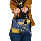 Personalised Parramatta Eels Rugby Shoulder Handbag Eel Mascot - Sporty Splash Art Style
