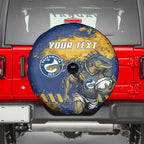 Personalised Parramatta Eels Rugby Spare Tire Cover Eel Mascot - Sporty Splash Art Style