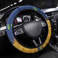 Parramatta Eels Rugby Steering Wheel Cover Eel Mascot - Sporty Splash Art Style