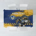 Personalised Parramatta Eels Rugby Tablecloth Eel Mascot - Sporty Splash Art Style