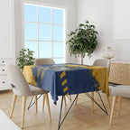 Personalised Parramatta Eels Rugby Tablecloth Eel Mascot - Sporty Splash Art Style
