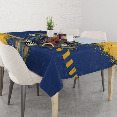 Personalised Parramatta Eels Rugby Tablecloth Eel Mascot - Sporty Splash Art Style