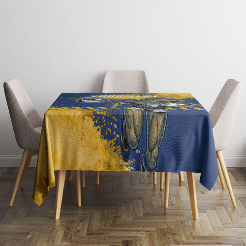 Personalised Parramatta Eels Rugby Tablecloth Eel Mascot - Sporty Splash Art Style