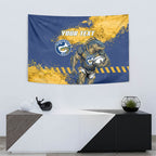 Personalised Parramatta Eels Rugby Tapestry Eel Mascot - Sporty Splash Art Style