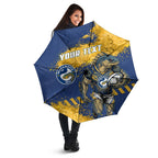 Personalised Parramatta Eels Rugby Umbrella Eel Mascot - Sporty Splash Art Style