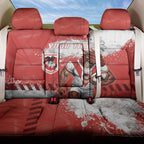 Personalised St. George Illawarra Dragons Rugby Back Car Seat Cover Red Dragon Mascot - Sporty Splash Art Style
