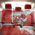 Personalised St. George Illawarra Dragons Rugby Back Car Seat Cover Red Dragon Mascot - Sporty Splash Art Style