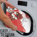 Personalised St. George Illawarra Dragons Rugby Bathroom Set Red Dragon Mascot - Sporty Splash Art Style