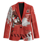 Personalised St. George Illawarra Dragons Rugby Blazer Red Dragon Mascot - Sporty Splash Art Style