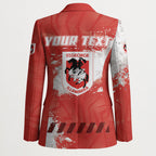 Personalised St. George Illawarra Dragons Rugby Blazer Red Dragon Mascot - Sporty Splash Art Style