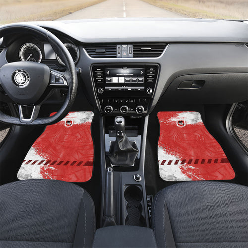 Personalised St. George Illawarra Dragons Rugby Car Mats Red Dragon Mascot - Sporty Splash Art Style