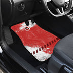 Personalised St. George Illawarra Dragons Rugby Car Mats Red Dragon Mascot - Sporty Splash Art Style