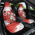 Personalised St. George Illawarra Dragons Rugby Car Seat Cover Red Dragon Mascot - Sporty Splash Art Style