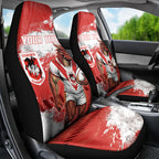 Personalised St. George Illawarra Dragons Rugby Car Seat Cover Red Dragon Mascot - Sporty Splash Art Style