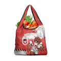 Personalised St. George Illawarra Dragons Rugby Grocery Bag Red Dragon Mascot - Sporty Splash Art Style