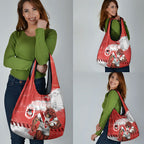 Personalised St. George Illawarra Dragons Rugby Grocery Bag Red Dragon Mascot - Sporty Splash Art Style