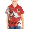 Personalised St. George Illawarra Dragons Rugby Kid Hawaiian Shirt Red Dragon Mascot - Sporty Splash Art Style