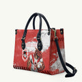 Personalised St. George Illawarra Dragons Rugby Leather Bag Red Dragon Mascot - Sporty Splash Art Style