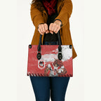 Personalised St. George Illawarra Dragons Rugby Leather Bag Red Dragon Mascot - Sporty Splash Art Style