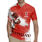 Personalised St. George Illawarra Dragons Rugby Rugby Jersey Red Dragon Mascot - Sporty Splash Art Style