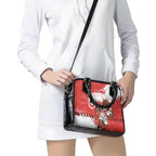 Personalised St. George Illawarra Dragons Rugby Shoulder Handbag Red Dragon Mascot - Sporty Splash Art Style