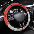 St. George Illawarra Dragons Rugby Steering Wheel Cover Red Dragon Mascot - Sporty Splash Art Style