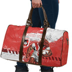Personalised St. George Illawarra Dragons Rugby Travel Bag Red Dragon Mascot - Sporty Splash Art Style