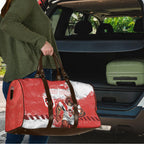 Personalised St. George Illawarra Dragons Rugby Travel Bag Red Dragon Mascot - Sporty Splash Art Style